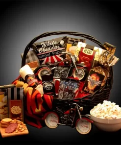 He's A Motorcycle Man Gift Basket