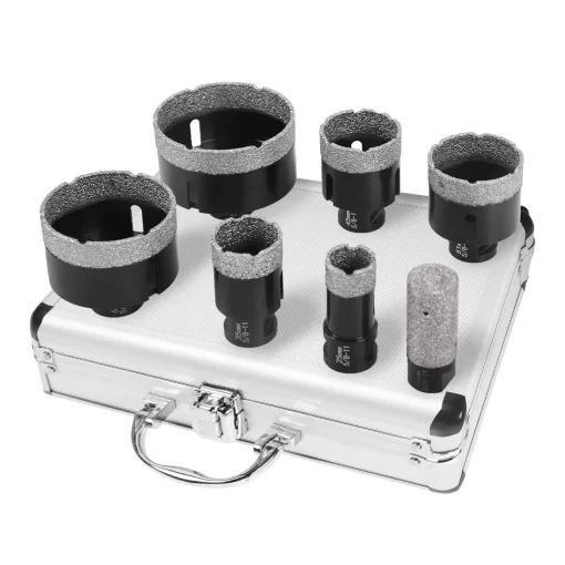 7 Piece Diamond Hole Saw Kit