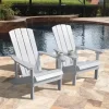 White Adirondack Chairs Set of 2.