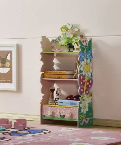 3 tier bookcase for kids, Floral Fairy design