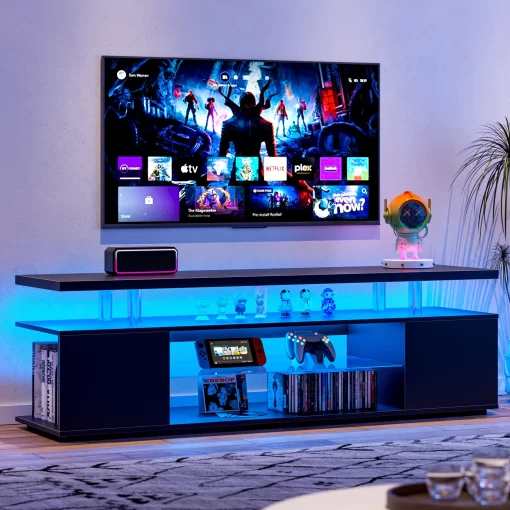 LED Lighted TV Stand for 70 Inch TV