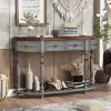 U Style Modern and Contemporary Curved Console Table