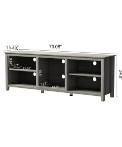 Wesome TV Stand Grey Dimensions