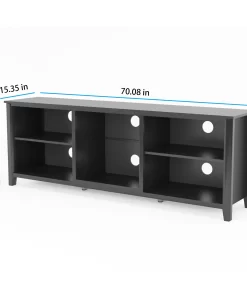 Wesome TV Stand Black Dimensions