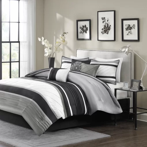 The Madison Park Blaire 7 Piece Comforter Set