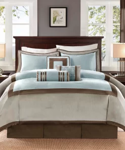 Genevieve 7-Piece Comforter Set. California King- Bed View