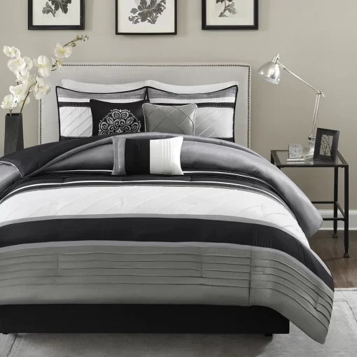 The Madison Park Blaire 7 Piece Comforter Set