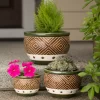 Jade Flowerpots Trio (set)