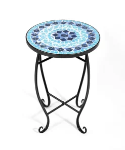 Mosaic Round Side Table