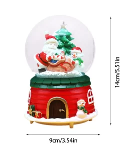 Santa Snowman Snow Globe