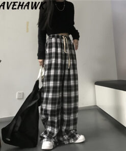 Black Plaid Pants