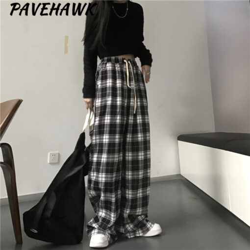 Black Plaid Pants