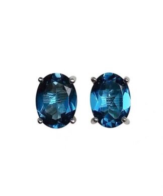 Blue Opal Earrings