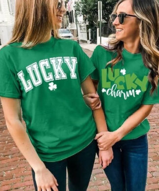 St. Patrick's Day Shirts for Women Irish Shamrock T-shirts