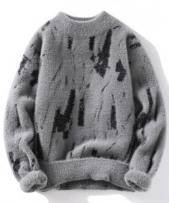 Winter Fleece-lined Thickened Men's Bottoming Sweater