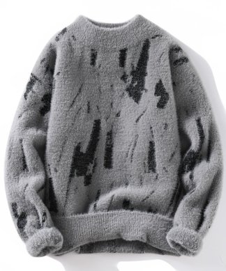 Winter Fleece-lined Thickened Men's Bottoming Sweater Fall And Winter Inner